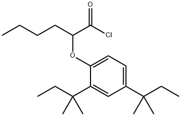 2-(2,4-ジ-tert-ペンチルフェノキシ)ヘキサン酸クロリド 化学構造式