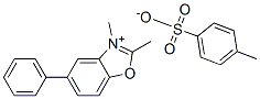 2,3-dimethyl-5-phenylbenzoxazolium p-toluenesulphonate Structure