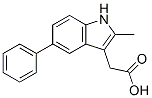 2-(2-methyl-5-phenyl-1H-indol-3-yl)acetic acid 结构式