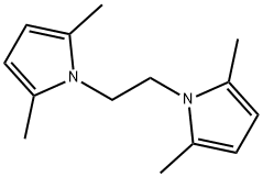 1,2-双(2,5-二甲基-1H-吡咯-1-基)乙烷, 6306-70-3, 结构式