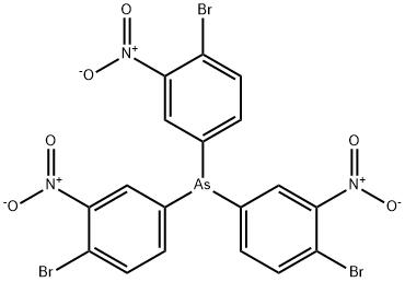 tris(4-bromo-3-nitro-phenyl)arsane Structure