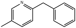 5-メチル-2-(フェニルメチル)ピリジン 化学構造式