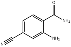 Benzamide, 2-amino-4-cyano- (9CI) Structure