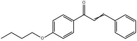 (E)-1-(4-butoxyphenyl)-3-phenyl-prop-2-en-1-one Struktur