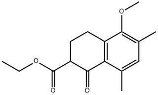 ethyl 5-methoxy-6,8-dimethyl-1-oxo-tetralin-2-carboxylate Structure