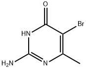 2-AMINO-5-BROMO-4-HYDROXY-6-METHYLPYRIMIDINE Structure