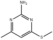 4-methyl-6-methylsulfanyl-pyrimidin-2-amine Struktur