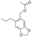 (6-propylbenzo[1,3]dioxol-5-yl)methyl acetate Struktur
