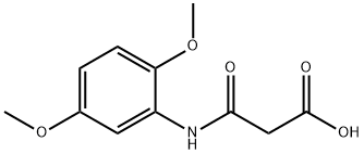 2,5-Dimethoxyphenylcarbamoylacetic acid Structure