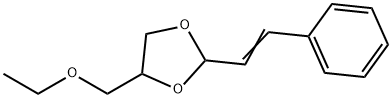 4-(ethoxymethyl)-2-(2-phenylethenyl)-1,3-dioxolane Struktur