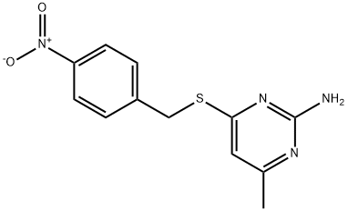 4-methyl-6-[(4-nitrophenyl)methylsulfanyl]pyrimidin-2-amine Structure