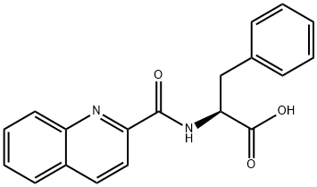 3-phenyl-2-(quinoline-2-carbonylamino)propanoic acid Struktur