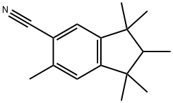 2,3-Dihydro-1,1,2,3,3,6-hexamethyl-1H-indene-5-carbonitrile Struktur