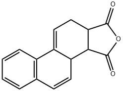 3a,3b,11,11a-テトラヒドロフェナントロ[1,2-c]フラン-1,3-ジオン 化学構造式