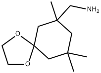 (7,9,9-trimethyl-1,4-dioxaspiro[4.5]dec-7-yl)methanamine 化学構造式
