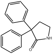3,3-diphenylpyrrolidin-2-one 化学構造式