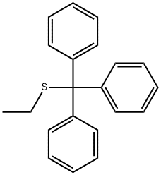 (ethylsulfanyl-diphenyl-methyl)benzene Structure