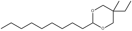 5-ethyl-5-methyl-2-nonyl-1,3-dioxane Struktur