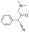 4-dimethylamino-3-oxo-2-phenyl-butanenitrile Struktur