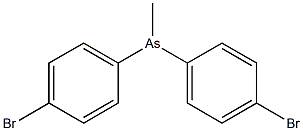 bis(4-bromophenyl)-methyl-arsane Structure
