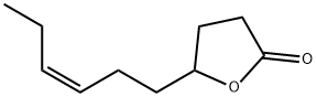5-[(Z)-3-ヘキセニル]ジヒドロ-2(3H)-フラノン 化学構造式