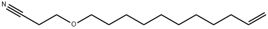 3-(10-undecenyloxy)propiononitrile Structure