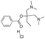 1,1-bis[(dimethylamino)methyl]propyl benzoate monohydrochloride Structure