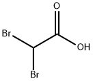 2,2-ジブロモ酢酸 化学構造式