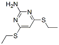 4,6-bis(ethylsulfanyl)pyrimidin-2-amine Structure