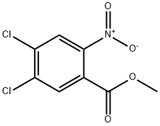 4,5-ジクロロ-2-ニトロ安息香酸メチル 化学構造式