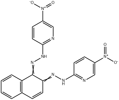 1-(5-nitropyridin-2-yl)-2-[1-(5-nitropyridin-2-yl)diazenylnaphthalen-2 -yl]hydrazine Structure