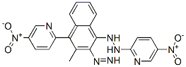 2-[3-methyl-4-(5-nitropyridin-2-yl)diazenyl-naphthalen-1-yl]-1-(5-nitr opyridin-2-yl)hydrazine Structure