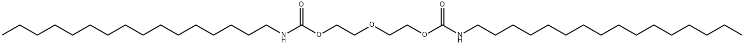 2-[2-(hexadecylcarbamoyloxy)ethoxy]ethyl N-hexadecylcarbamate Struktur