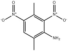 3,6-二甲基-2,4-二硝基苯胺 结构式