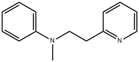 N-methyl-N-(2-pyridin-2-ylethyl)aniline Struktur