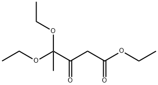 ethyl 4,4-diethoxy-3-oxo-pentanoate Struktur