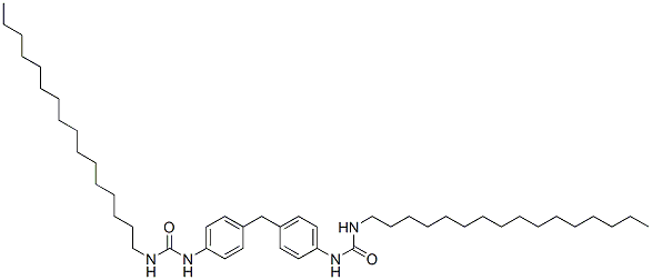 1-hexadecyl-3-[4-[[4-(hexadecylcarbamoylamino)phenyl]methyl]phenyl]ure a Structure