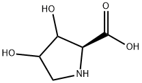 (3R,4S)-3,4-ジヒドロキシ-L-プロリン 化学構造式