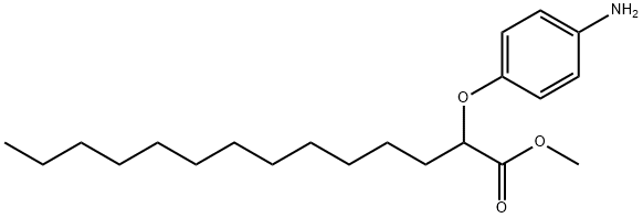 methyl 2-(p-aminophenoxy)myristate Struktur
