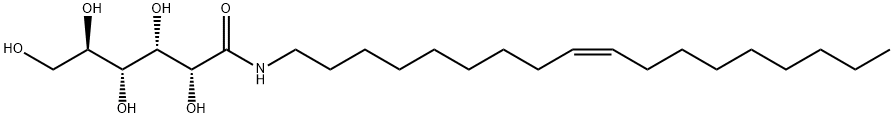 N-[(Z)-9-オクタデセニル]-D-グルコンアミド 化学構造式