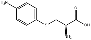 2-氨基-3-[(4-氨基苯基)硫烷基]丙酸, 63129-86-2, 结构式