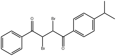 2,3-dibromo-1-phenyl-4-(4-propan-2-ylphenyl)butane-1,4-dione 结构式