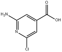 2-amino-6-chloropyridine-4-carboxylic acid Struktur