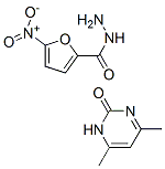 4,6-dimethyl-1H-pyrimidin-2-one, 5-nitrofuran-2-carbohydrazide 结构式