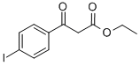 エチル(4-ヨードベンゾイル)アセタート 化学構造式