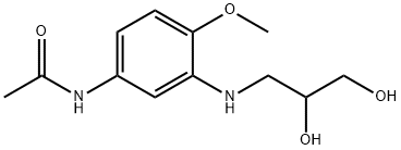 N-[3-[(2,3-dihydroxypropyl)amino]-4-methoxyphenyl]acetamide Structure