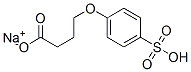 4-(4-Sulfophenoxy)butyric acid monosodium salt Struktur