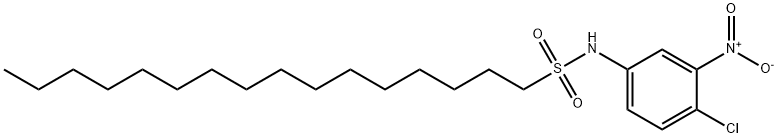 N-(4-Chloro-3-nitrophenyl)-1-hexadecanesulfonamide 结构式