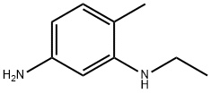 3-乙氨基-4-甲基苯胺 结构式