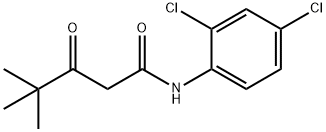 N-(2,4-dichlorophenyl)-4,4-dimethyl-3-oxovaleramide Struktur